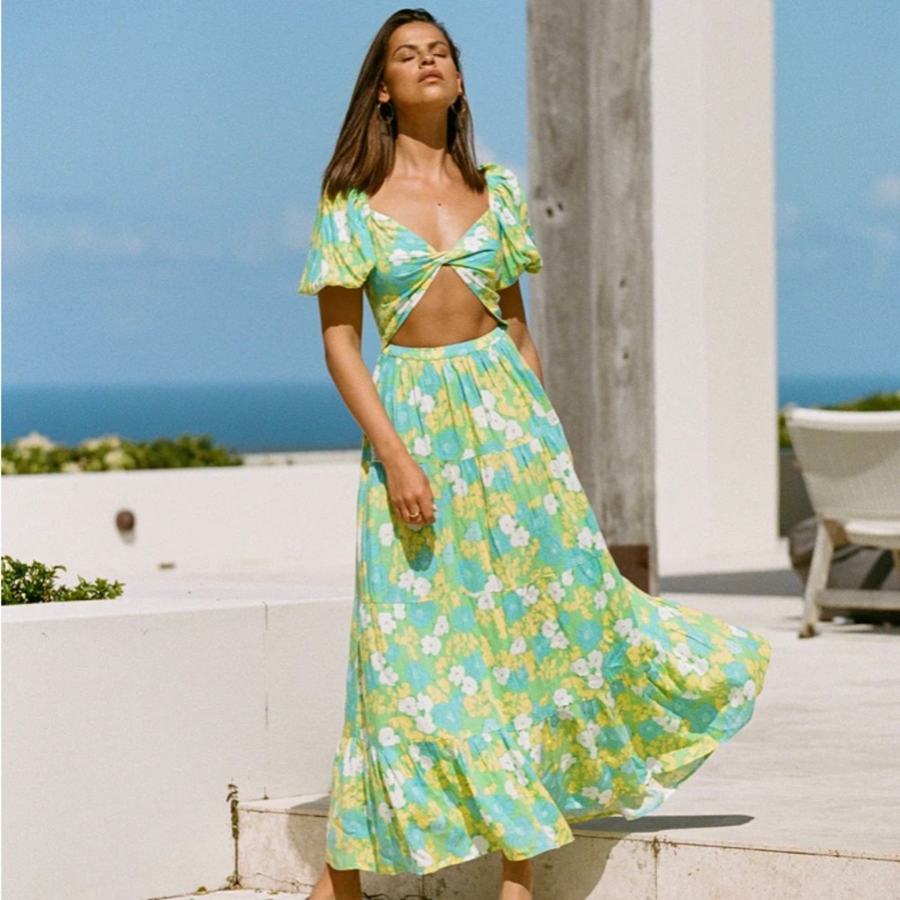 NWT Belle Maxi Dress - Bryony Tropical - bought for honeymoon but too small